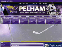 Tablet Screenshot of pelhamhockey.com